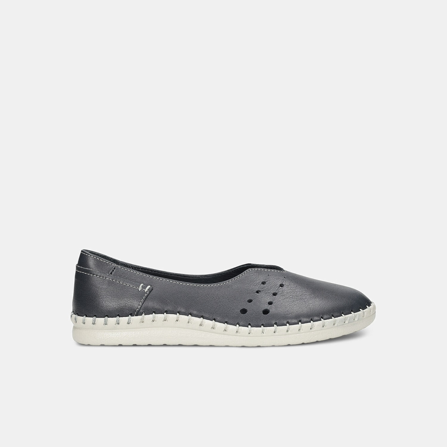 Ballerina da donna in pelle