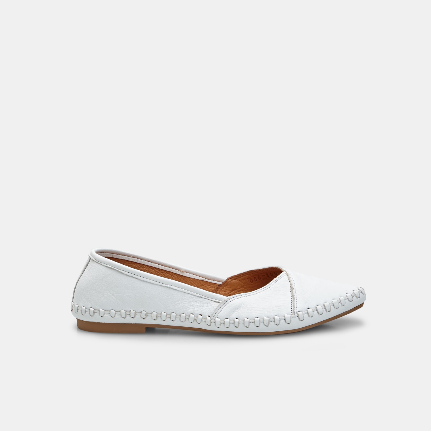 Ballerina da donna in pelle