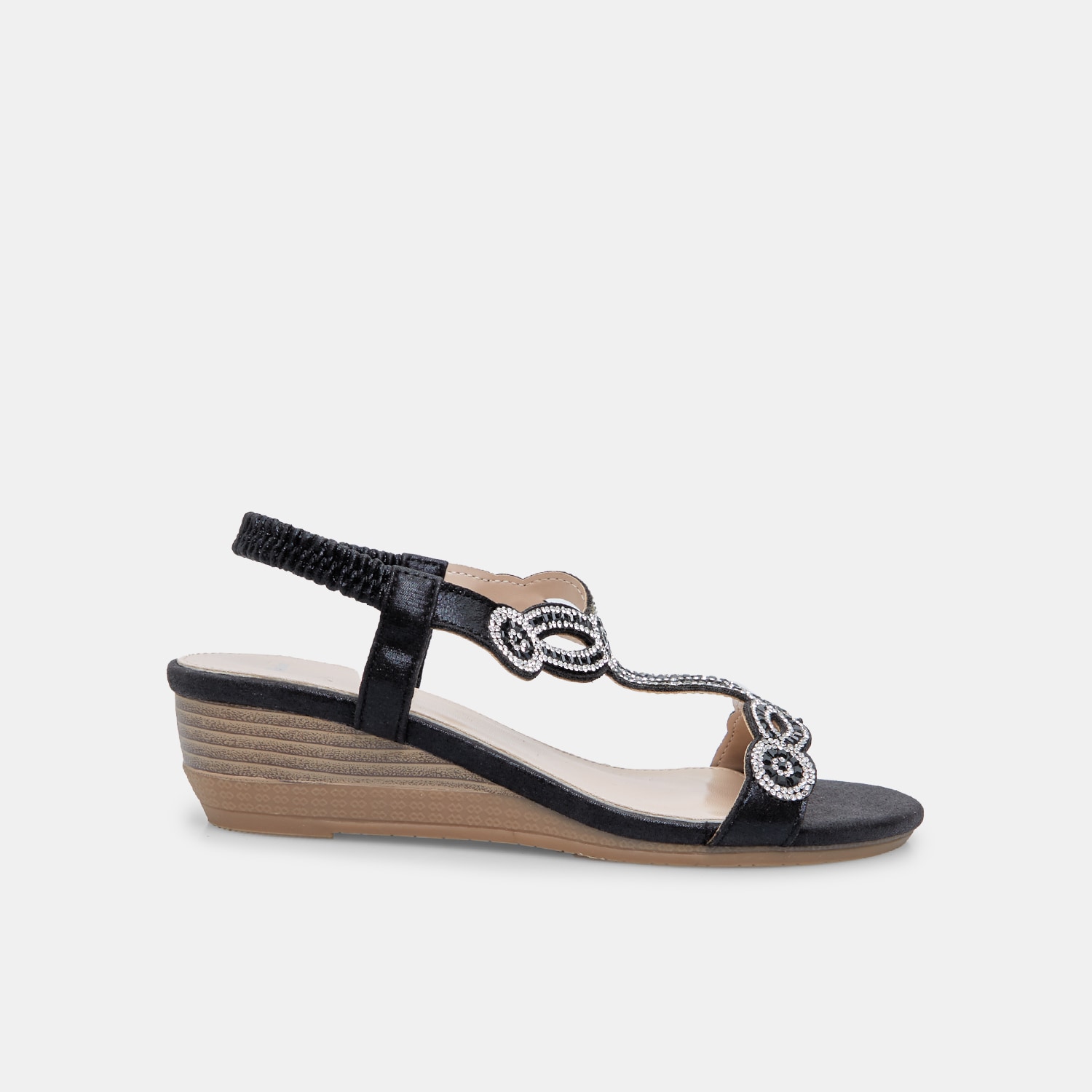 Sandalo da donna con zeppa 5 cm