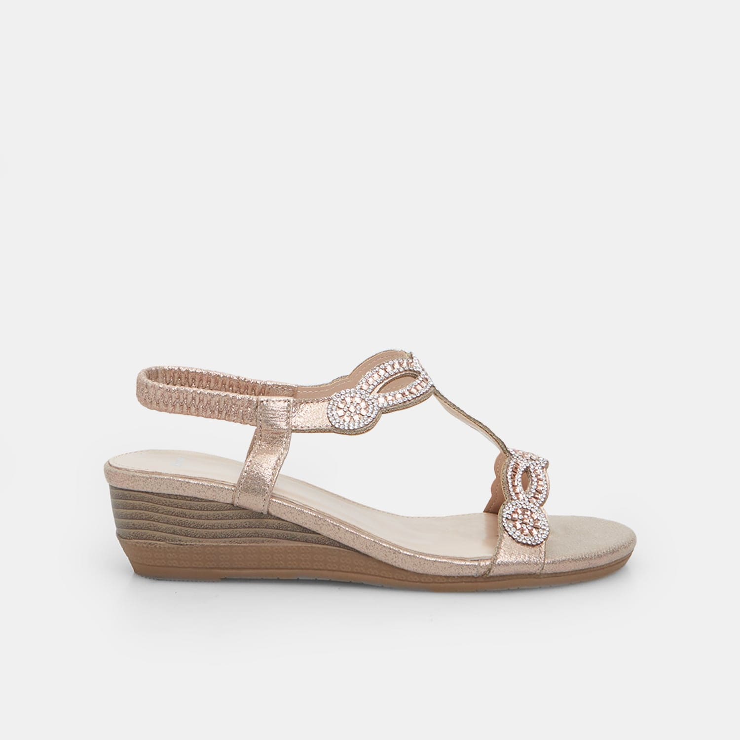 Sandalo da donna con zeppa 5 cm