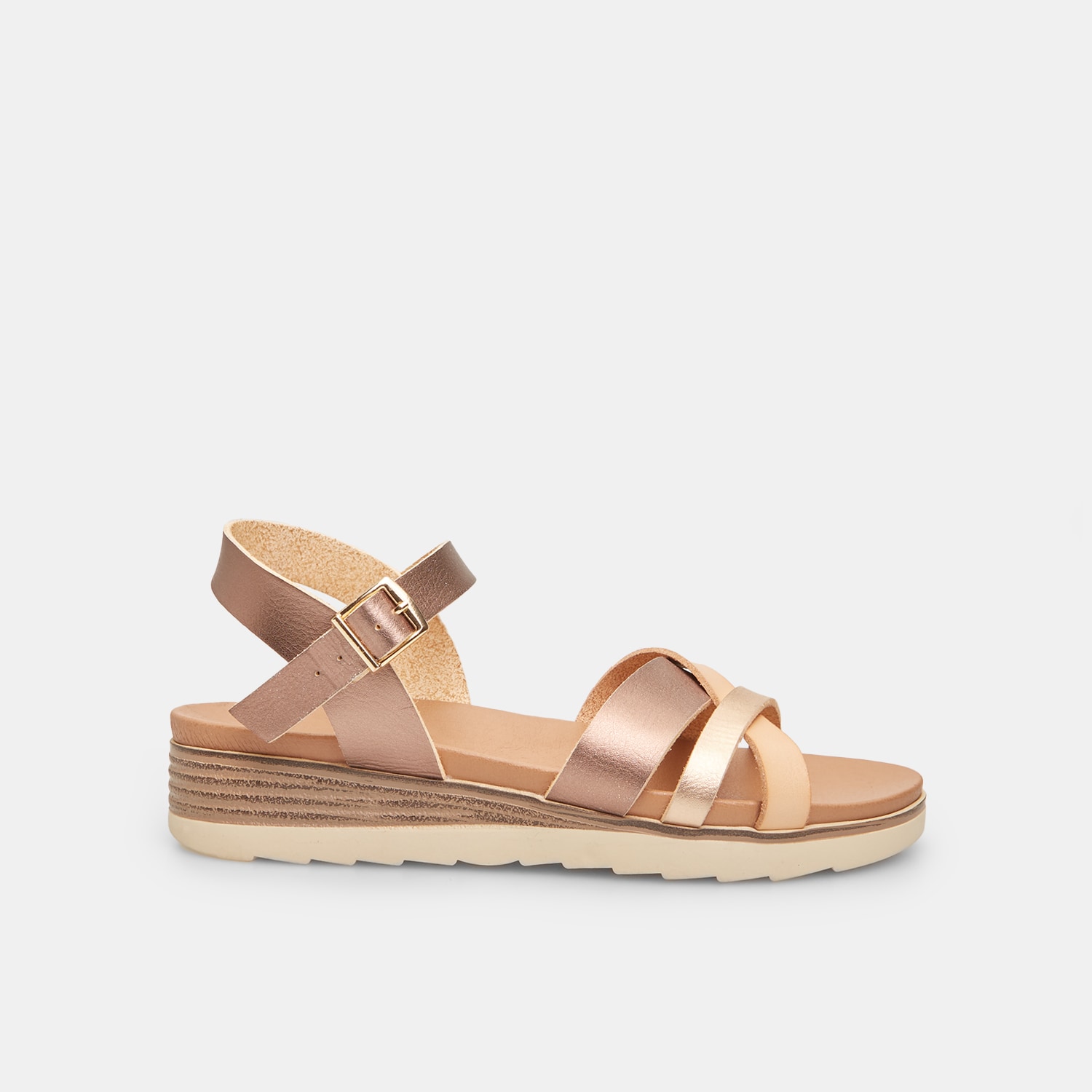Sandalo da donna con zeppa 3 cm