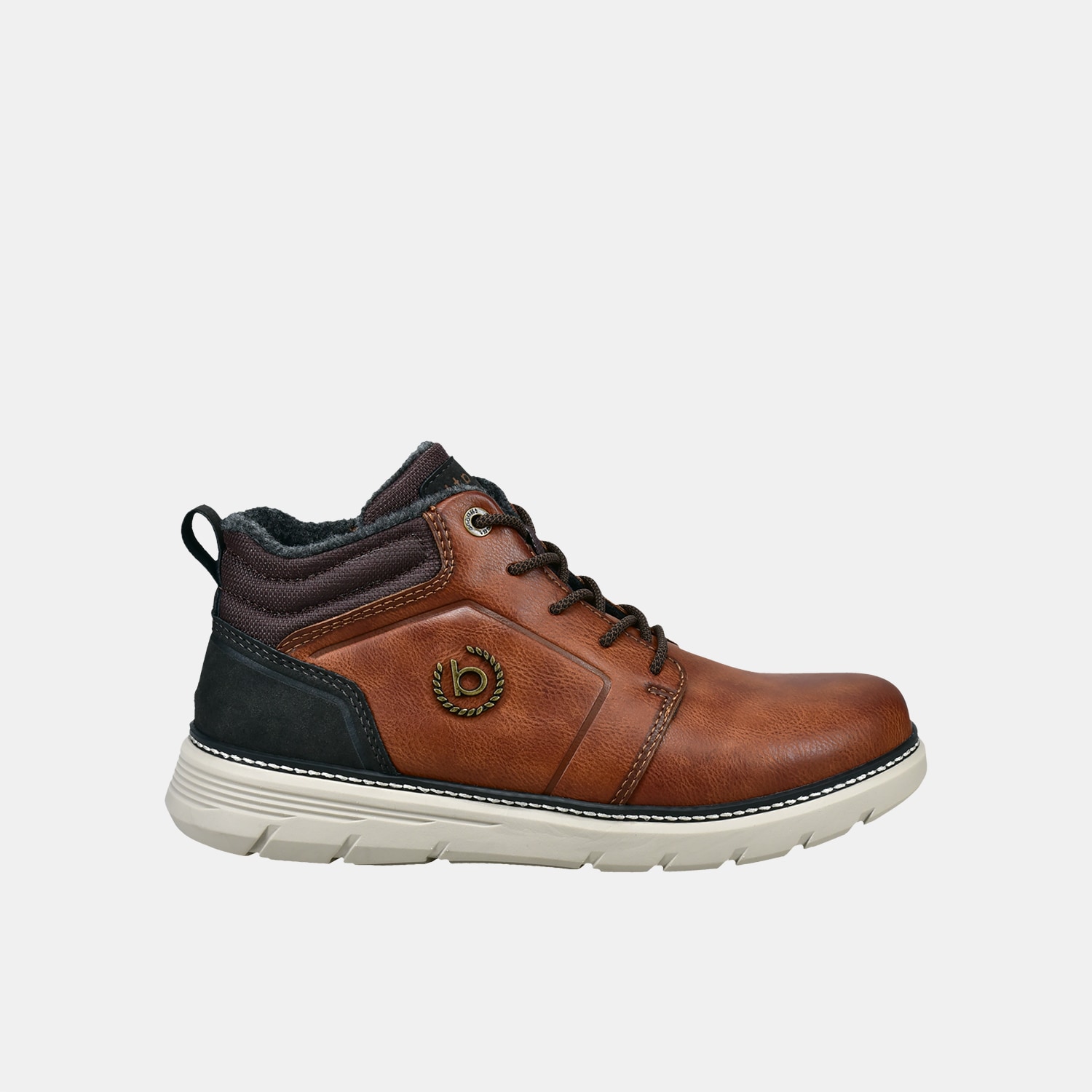 Stringate mid da uomo in pelle Bugatti