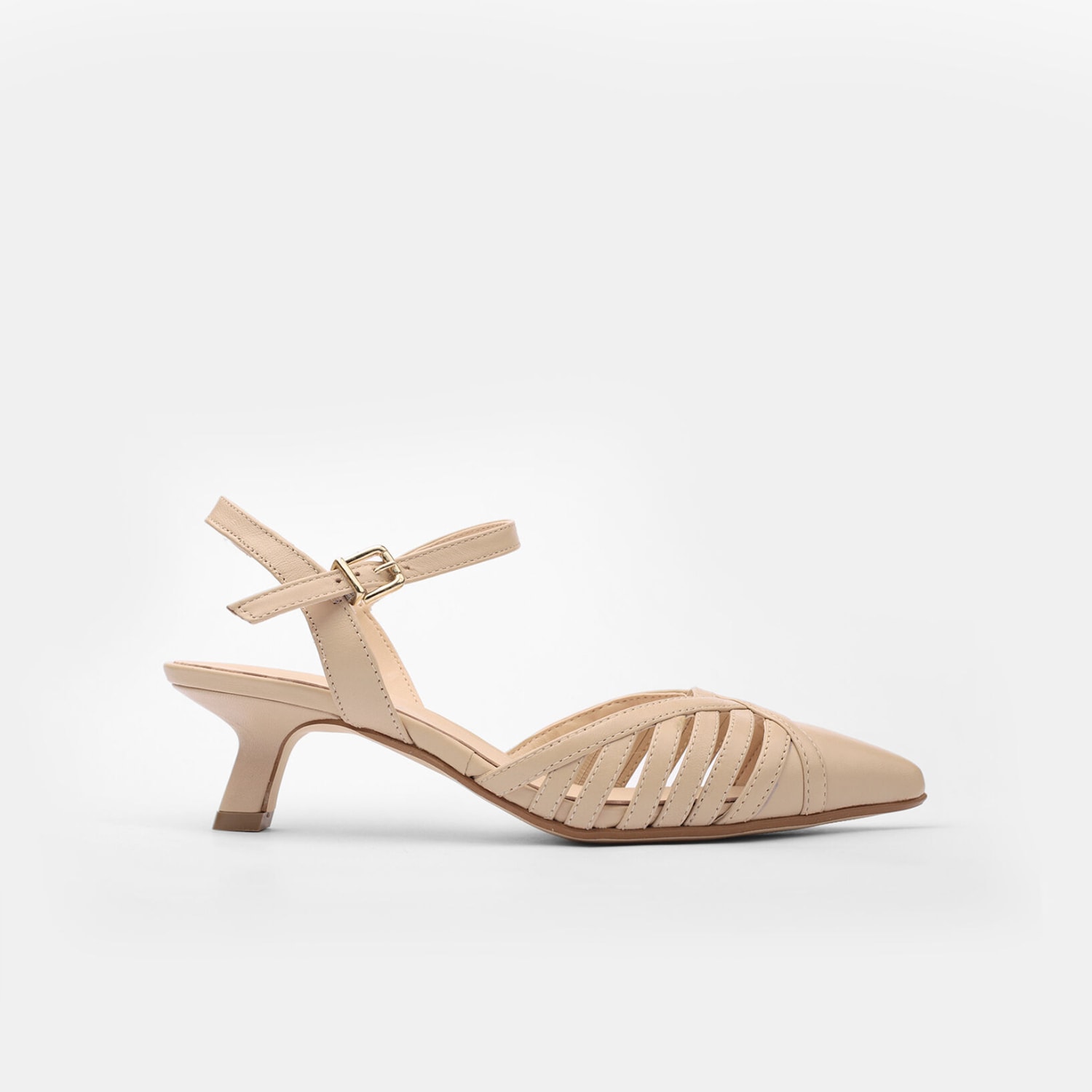 Slingback da donna con tacco 6 cm