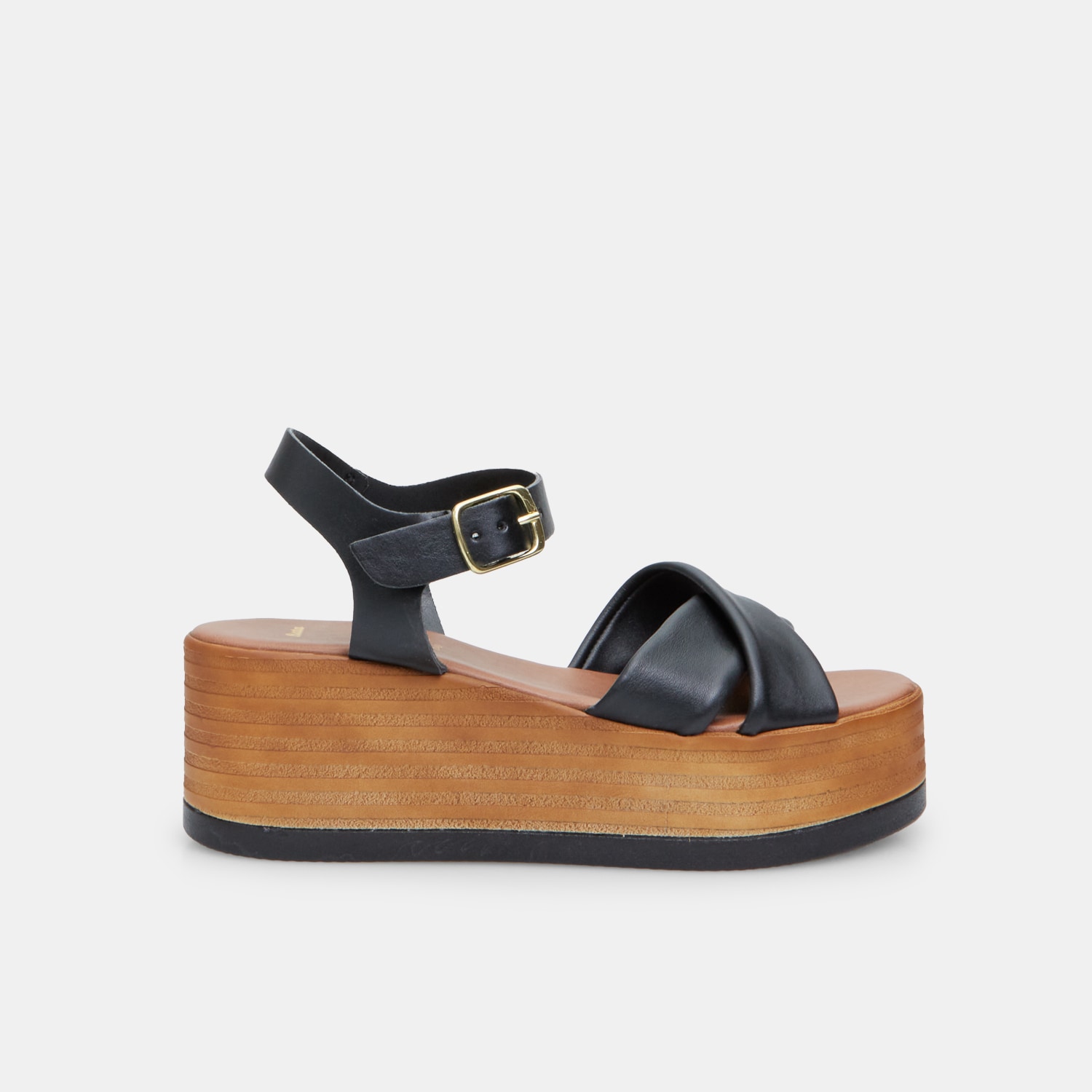 Sandali da donna in pelle con platform 6,5 cm BATA