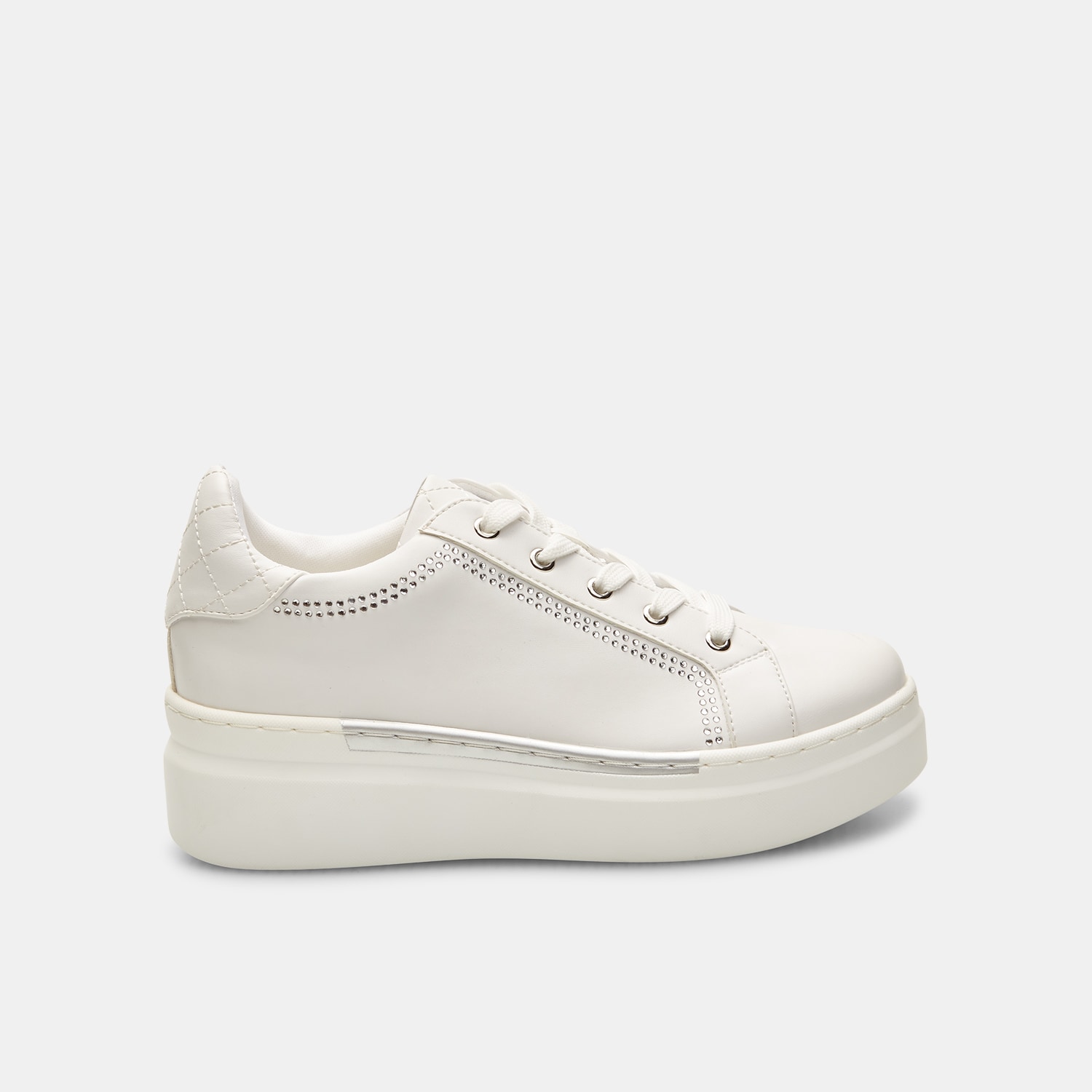 Sneaker da donna con suola platform e brillantini
