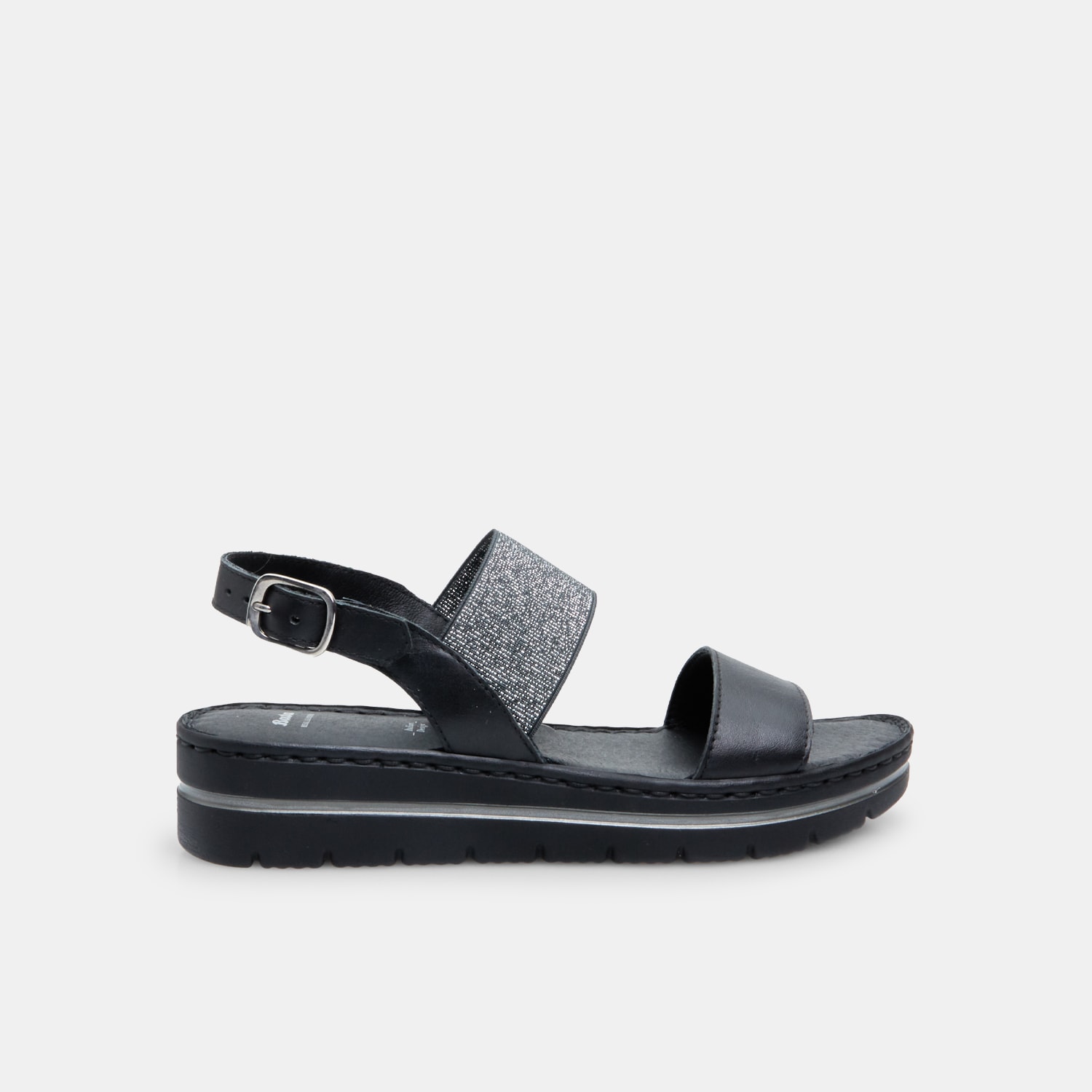 Sandali da donna in pelle con platform 3,5 cm