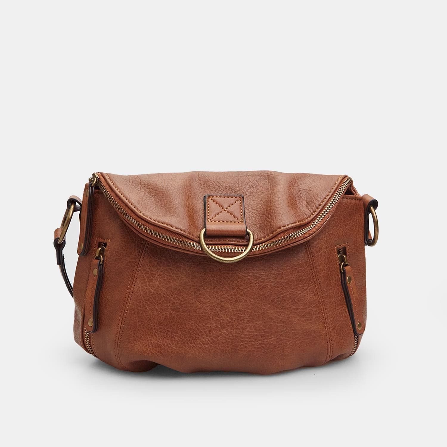 Borsa a spalla da donna effetto pelle