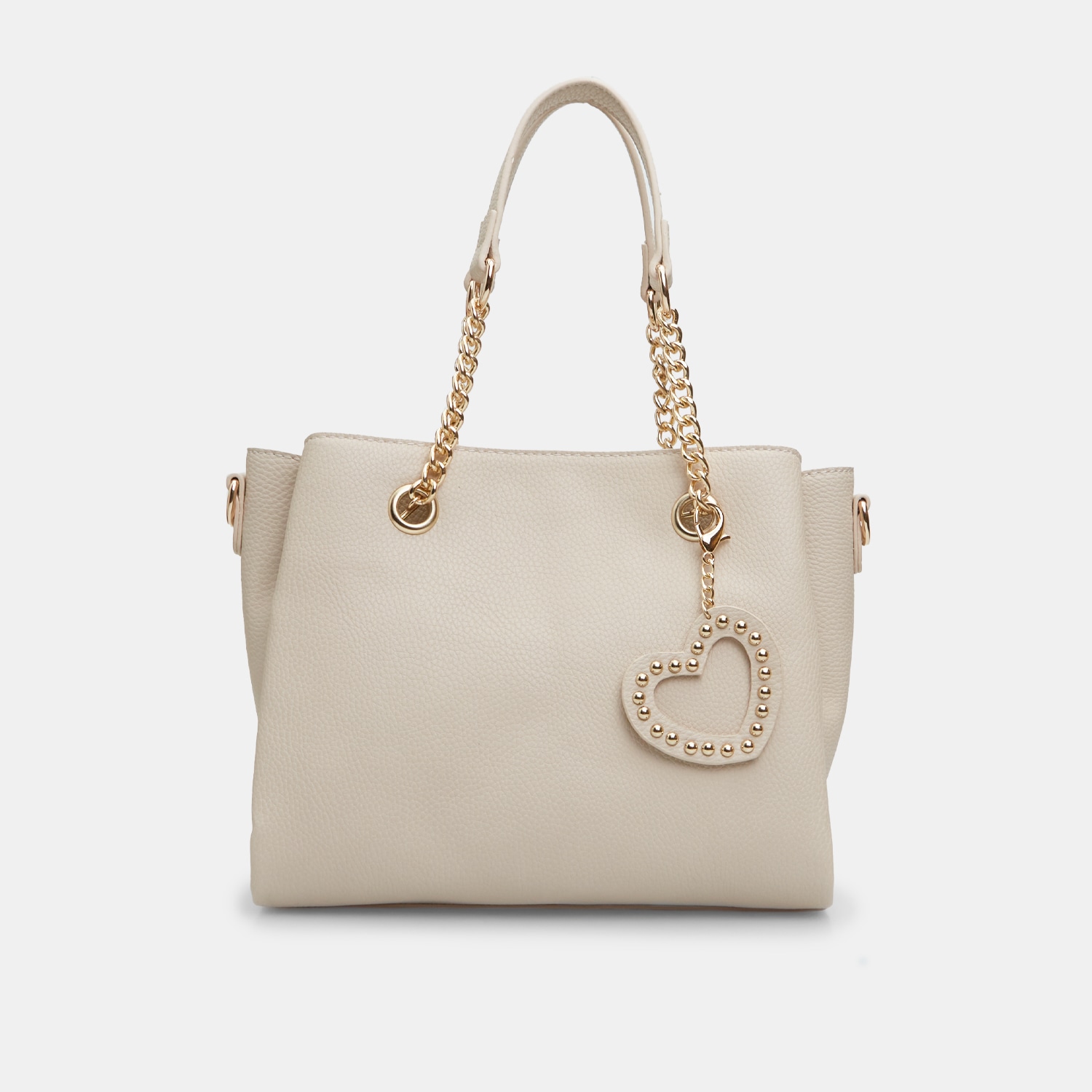 Shopper da donna con charm a cuore