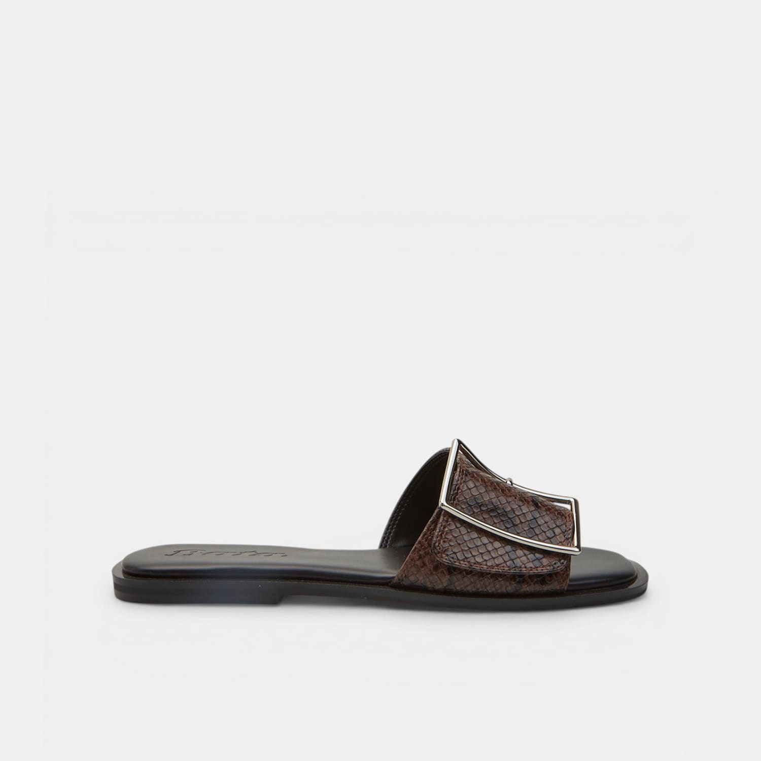Sandalo flat con fascia con fibbia da donna Bata