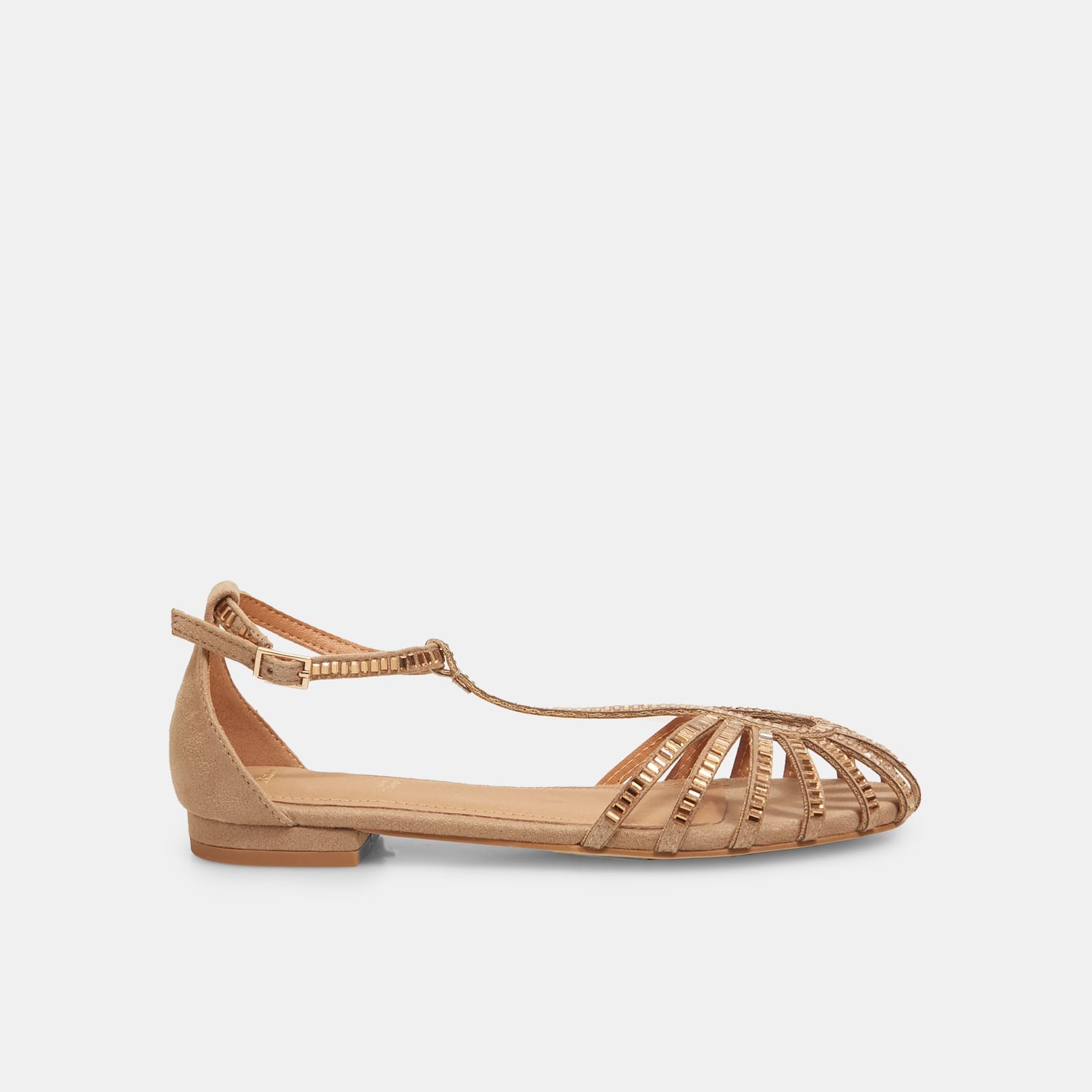 Sandali da donna con dettagli dorati