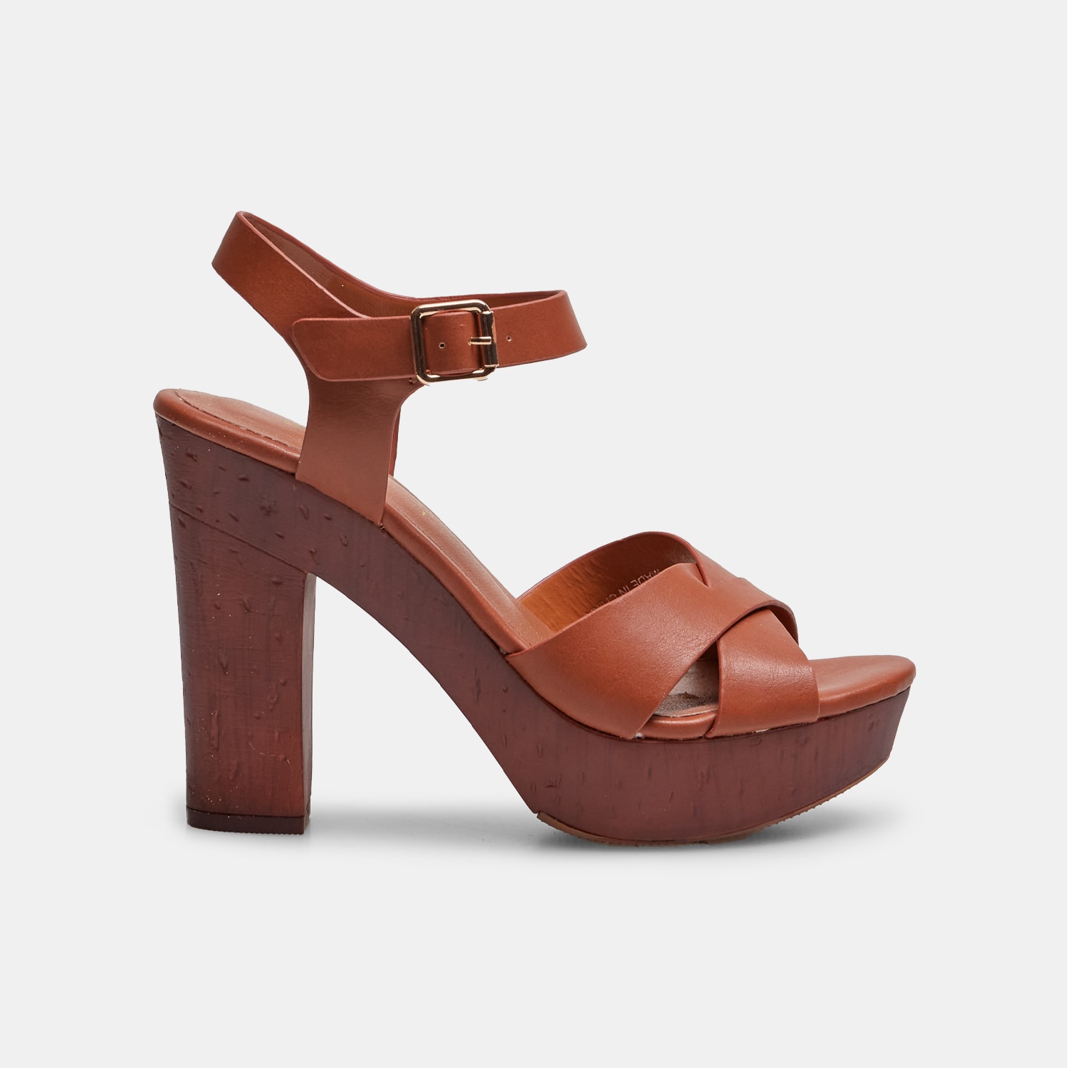 Sandali da donna con tacco largo e plateau