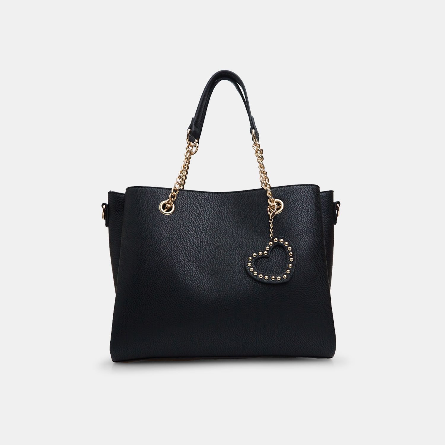 Shopper da donna con charm a cuore