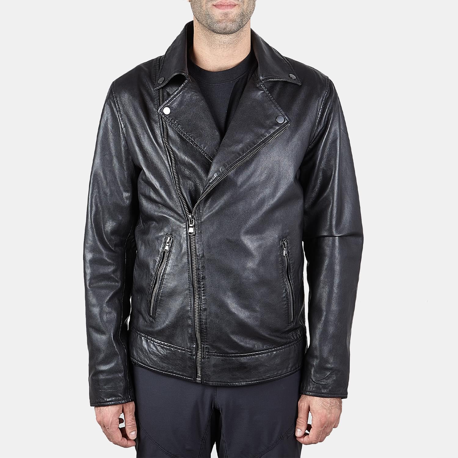 Biker in pelle da uomo BATA