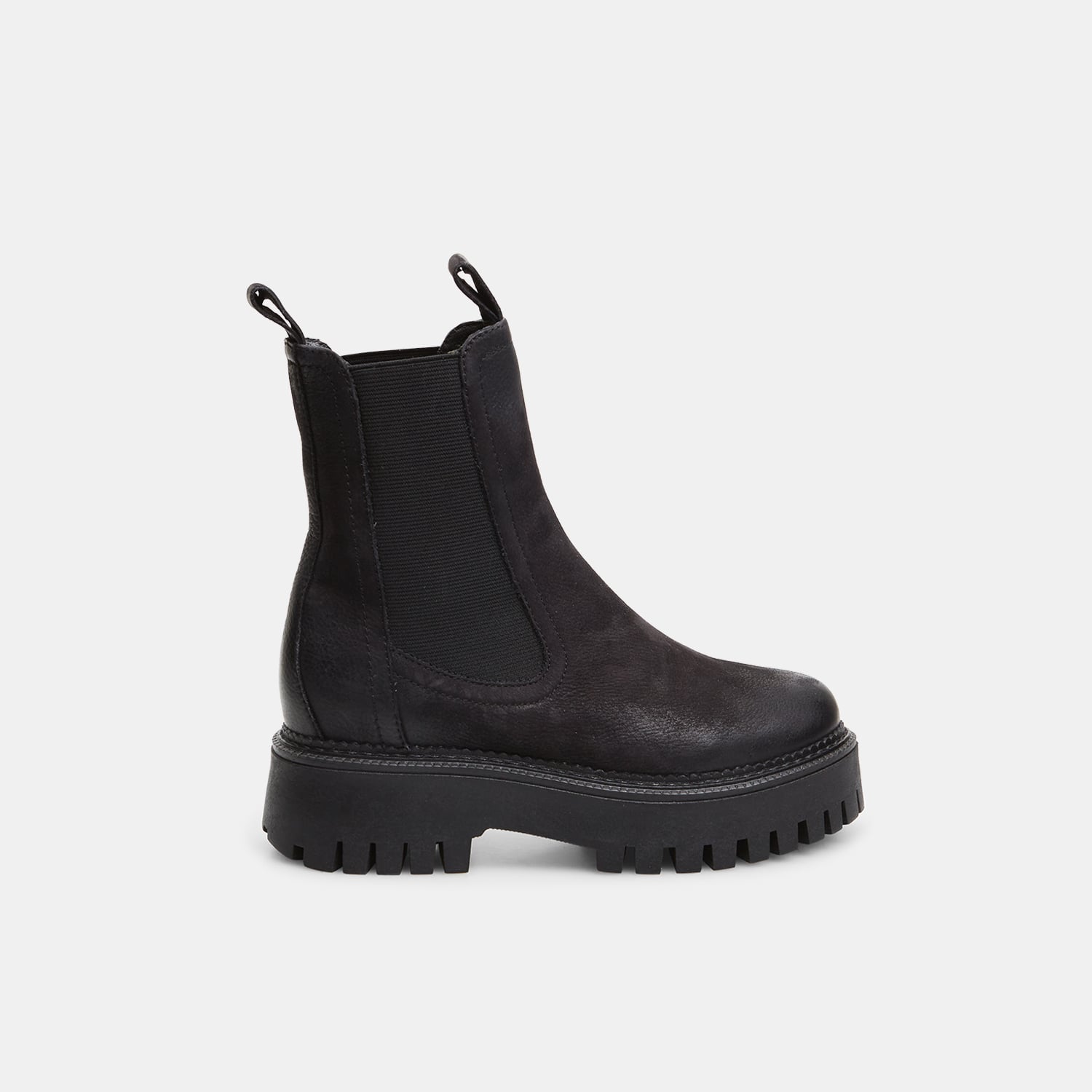 Chelsea boots in pelle con suola track