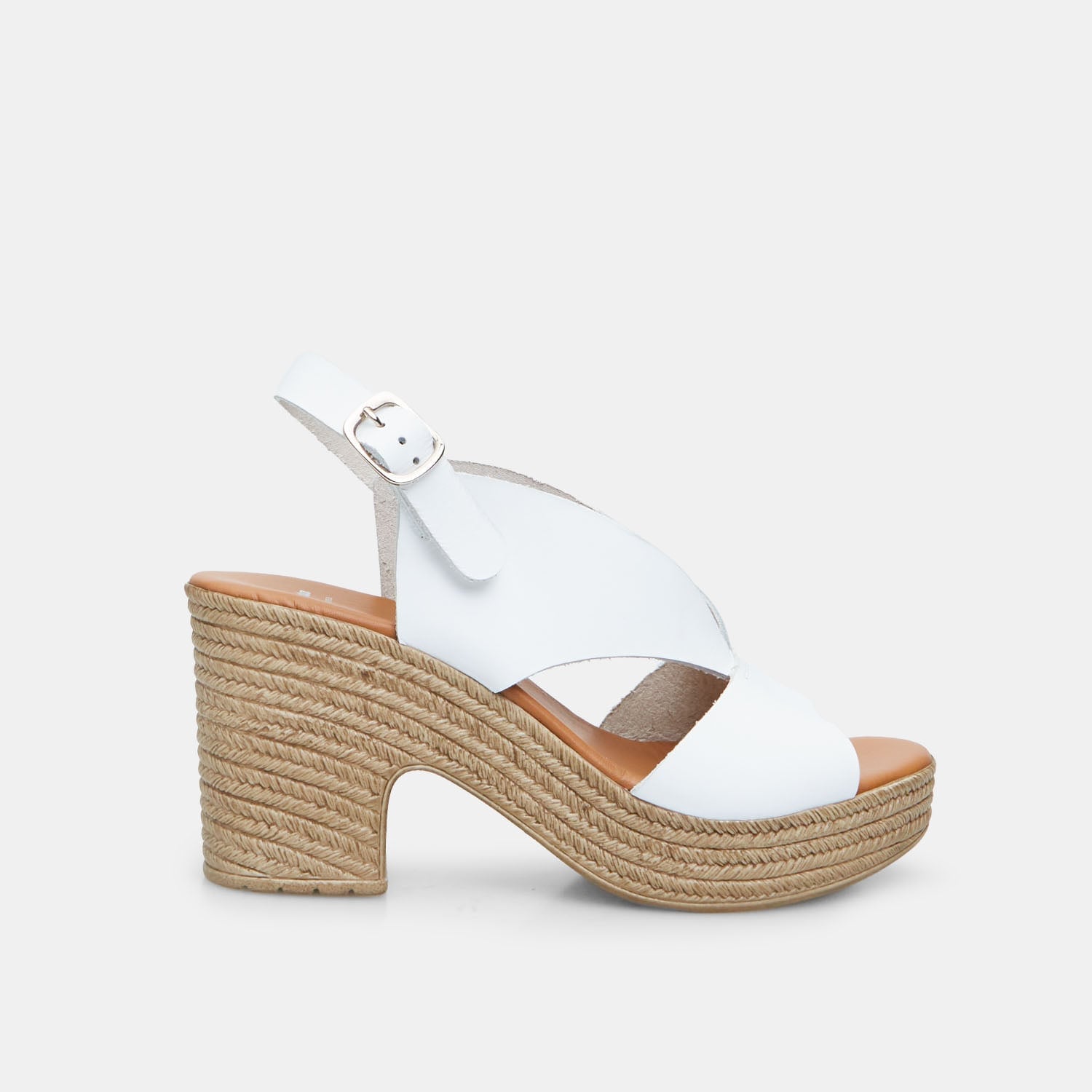 Sandali da donna in pelle con tacco 8,5 cm BATA