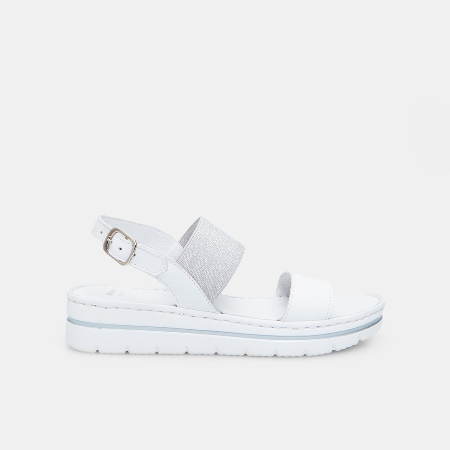 Sandali da donna in pelle con platform 3,5 cm