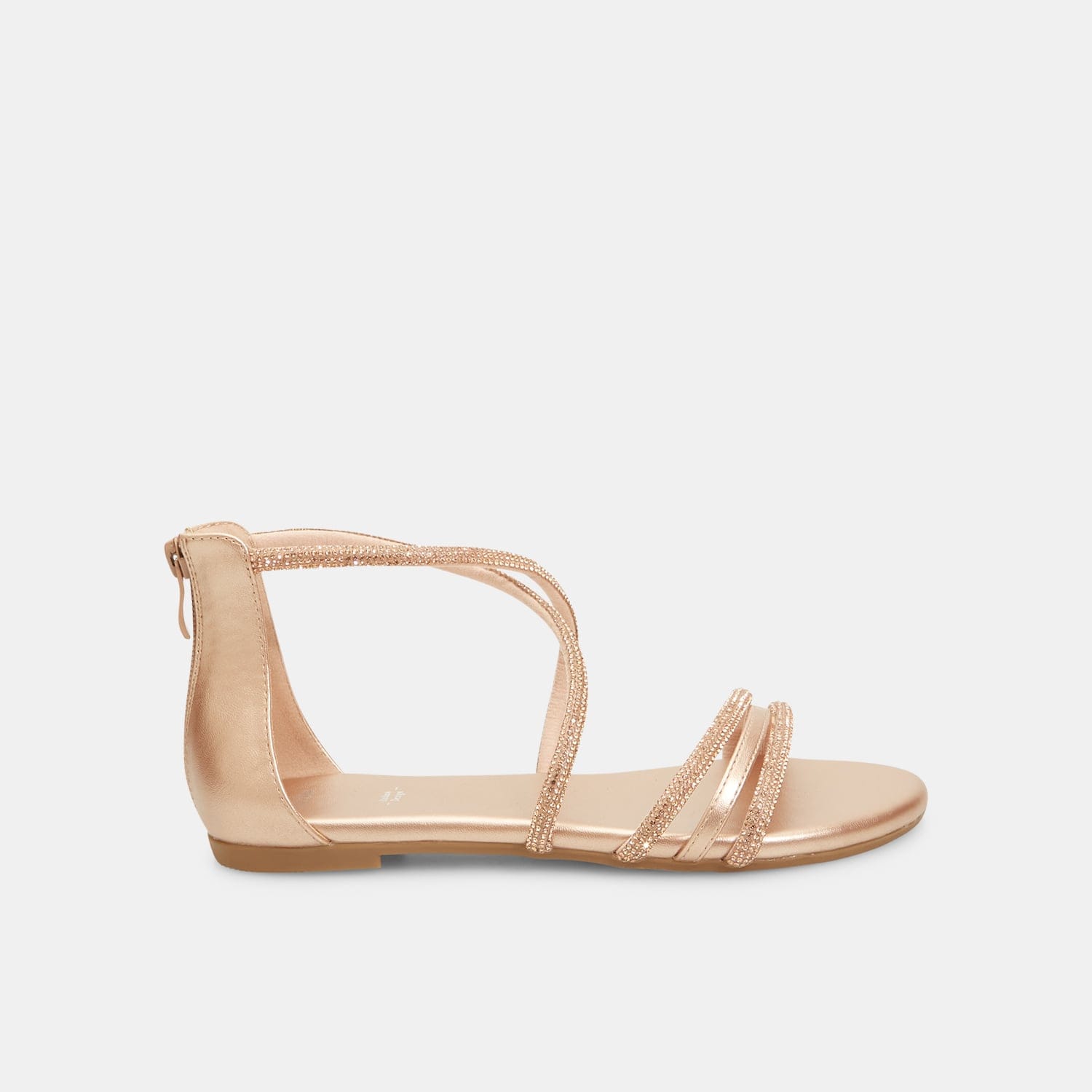 Sandali flat da donna con brillantini