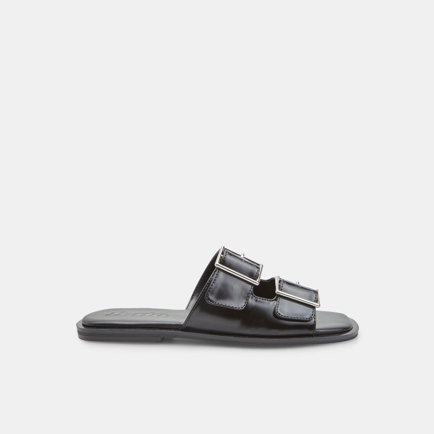 Sandali flat da donna con doppia fascia con fibbia Bata