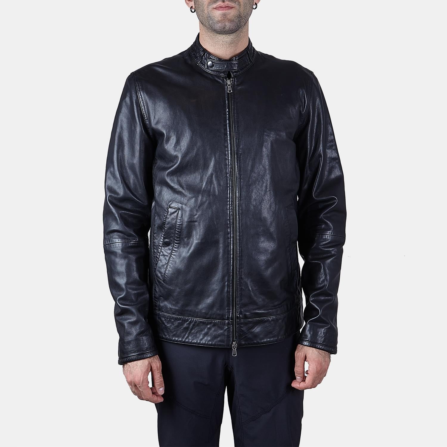 Biker da uomo in pelle