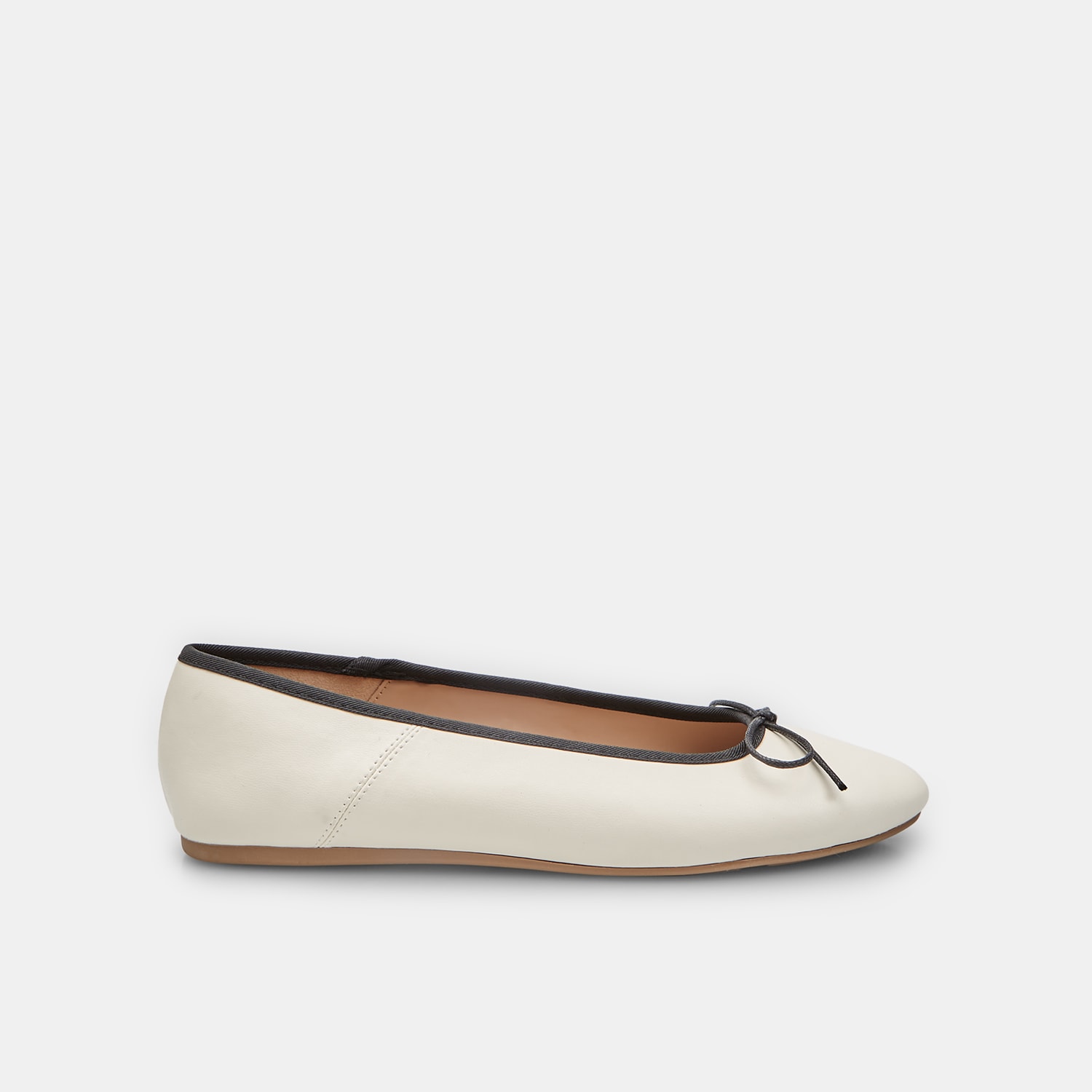 Ballerina flat da donna Bata con profilo e fiocco nero