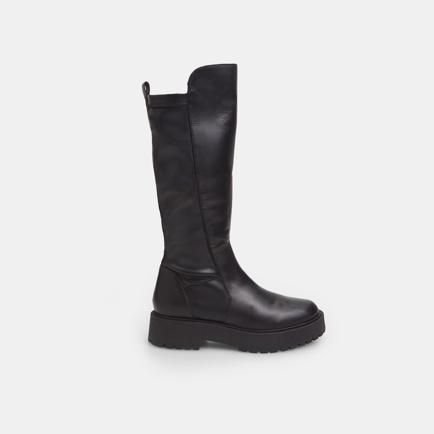 Stivaletto combat boot da donna in pelle