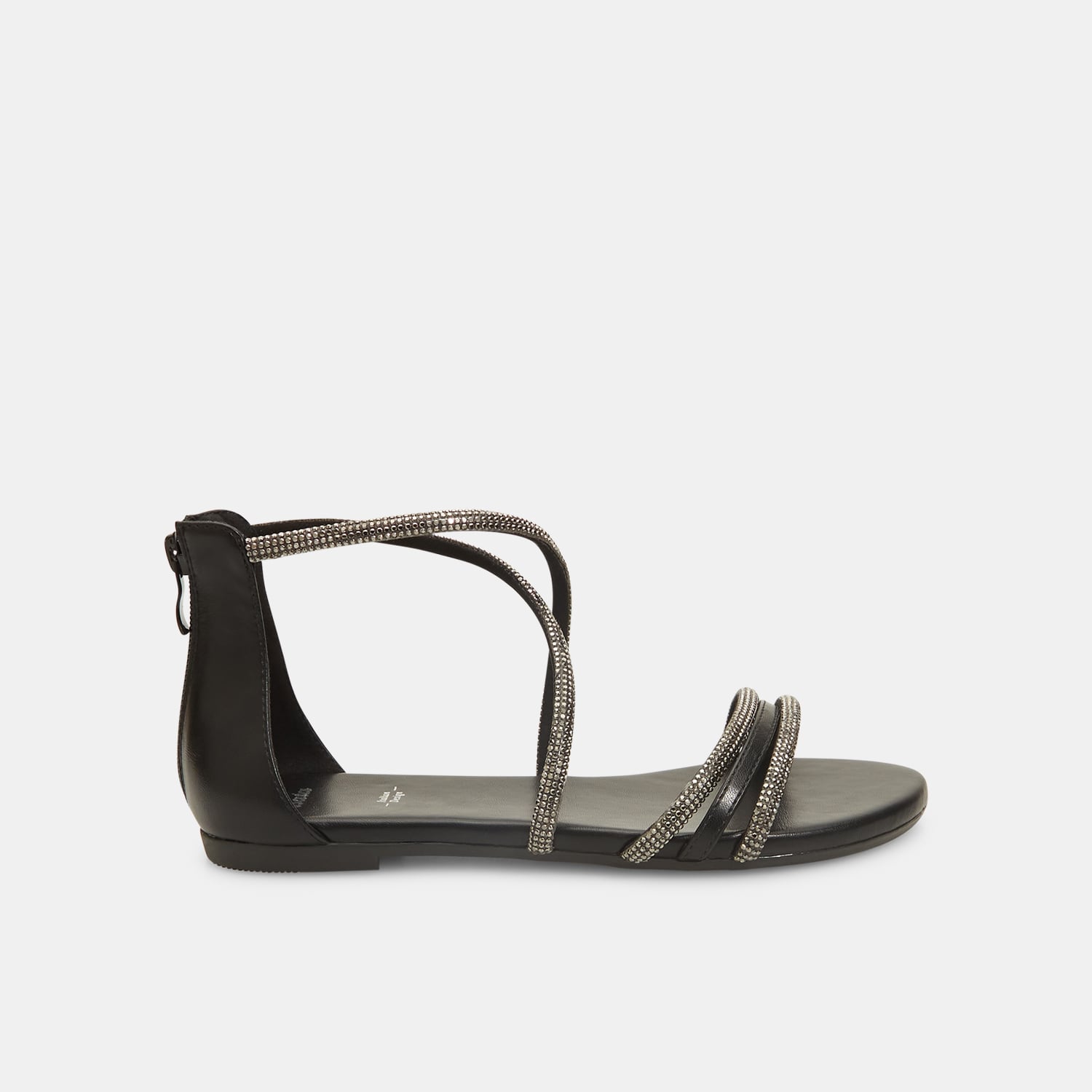 Sandali flat da donna con brillantini