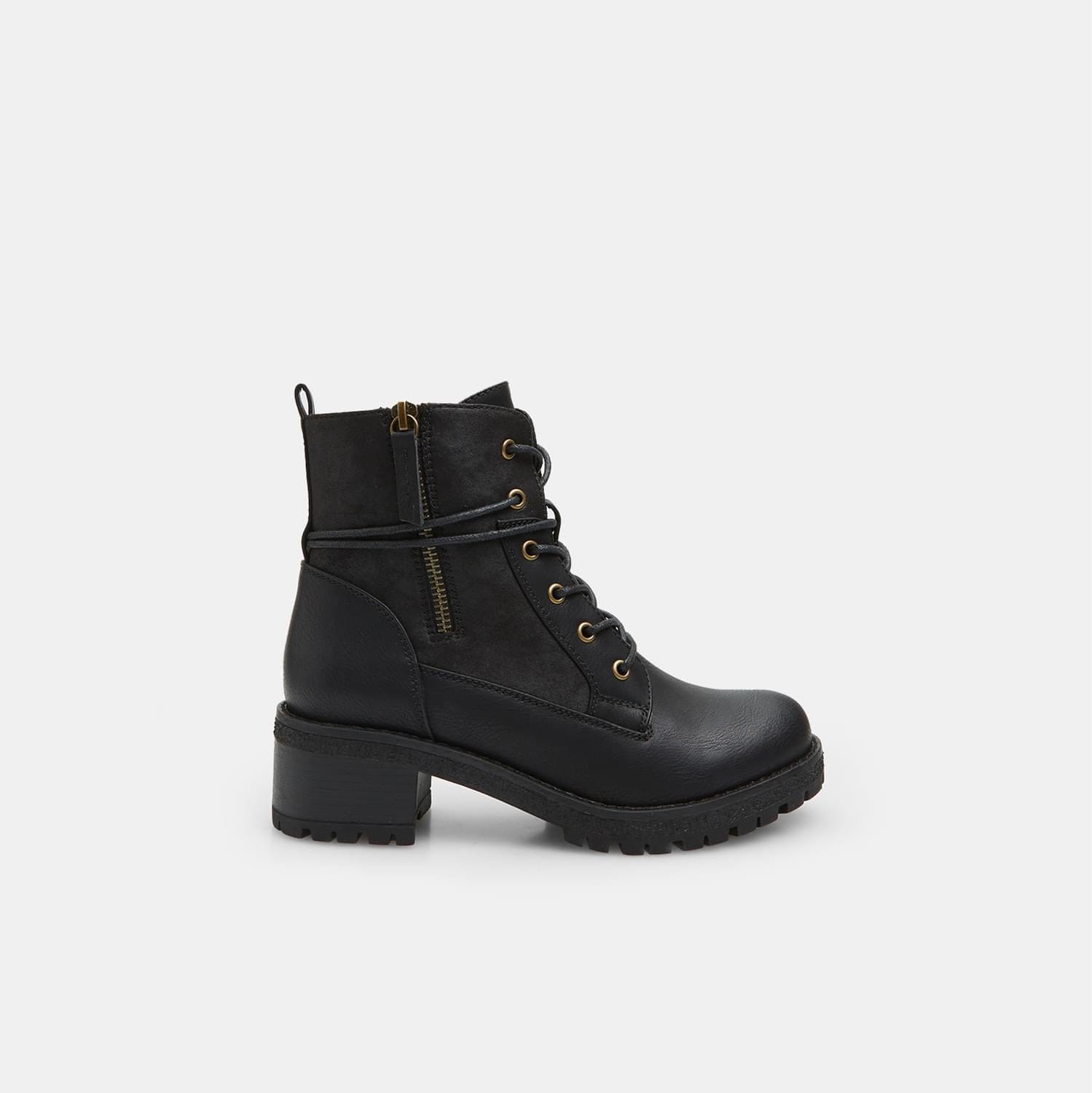Anfibi da donna con zip laterale