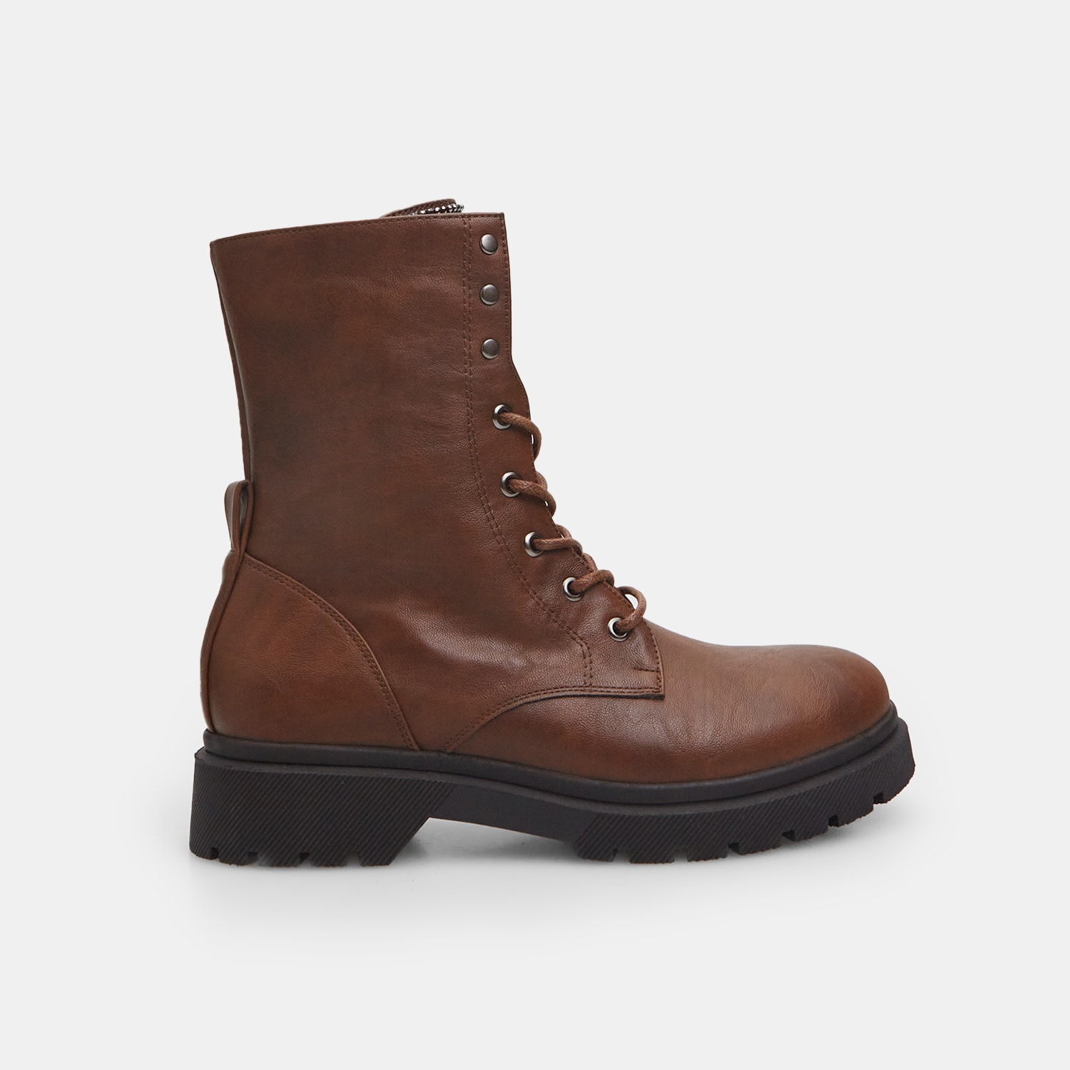Stivaletto alto stringato da donna