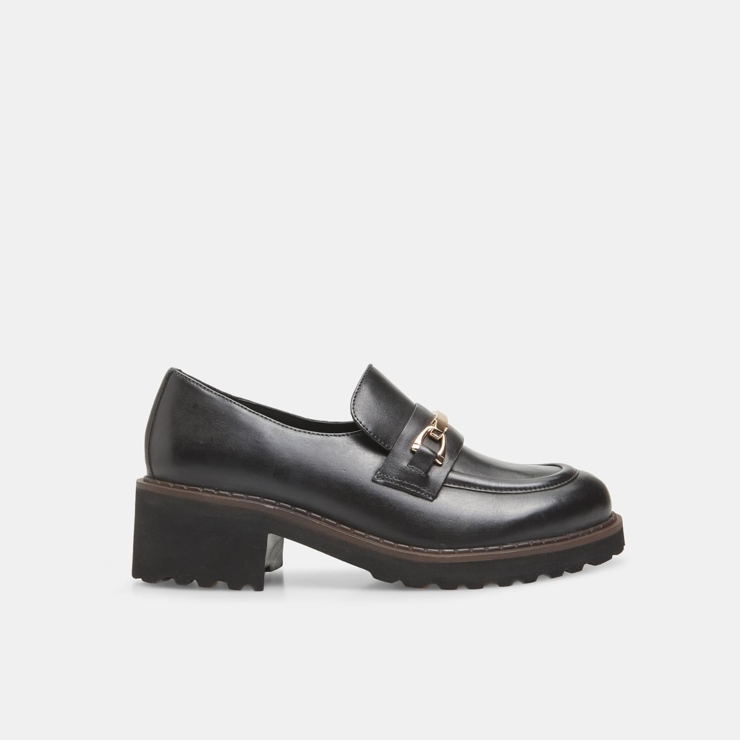 Mocassino da donna in pelle con tacco BATA