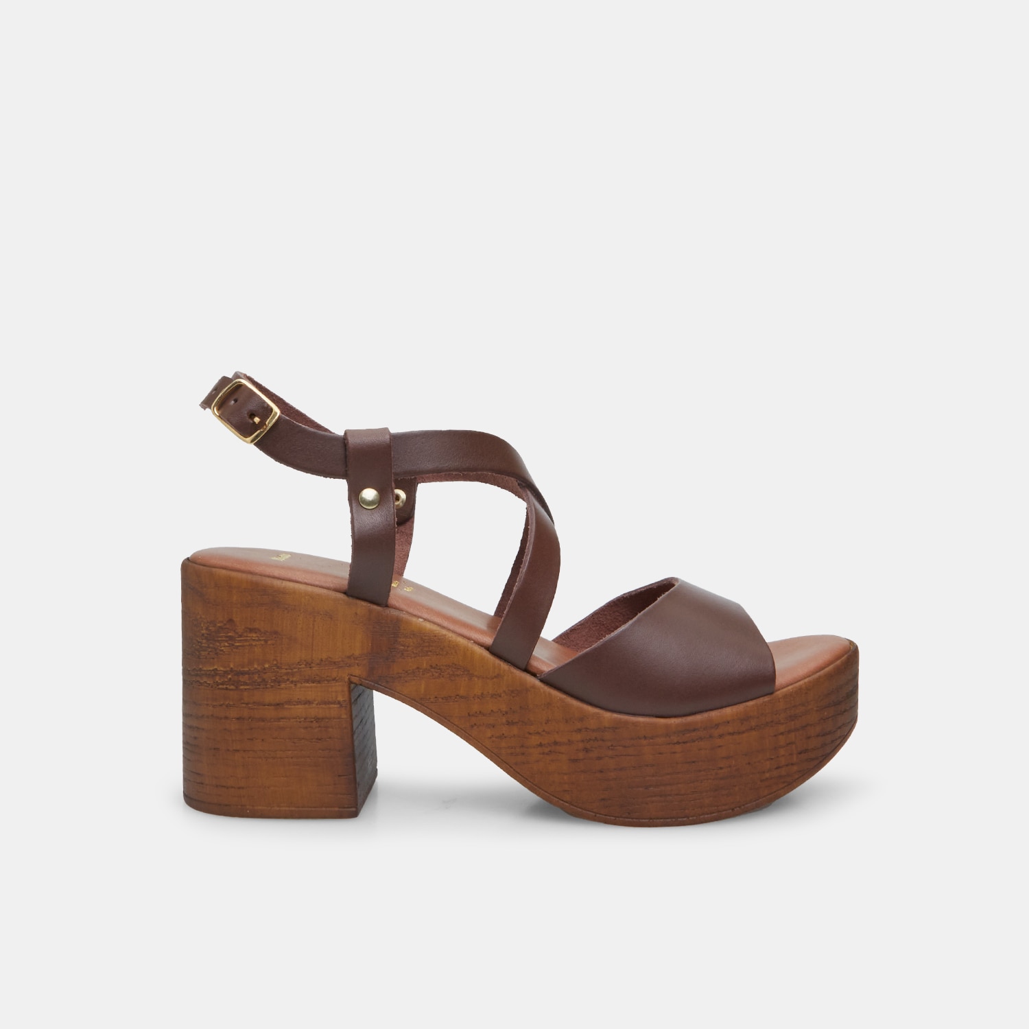 Sandali da donna in pelle con tacco 8,5 cm BATA