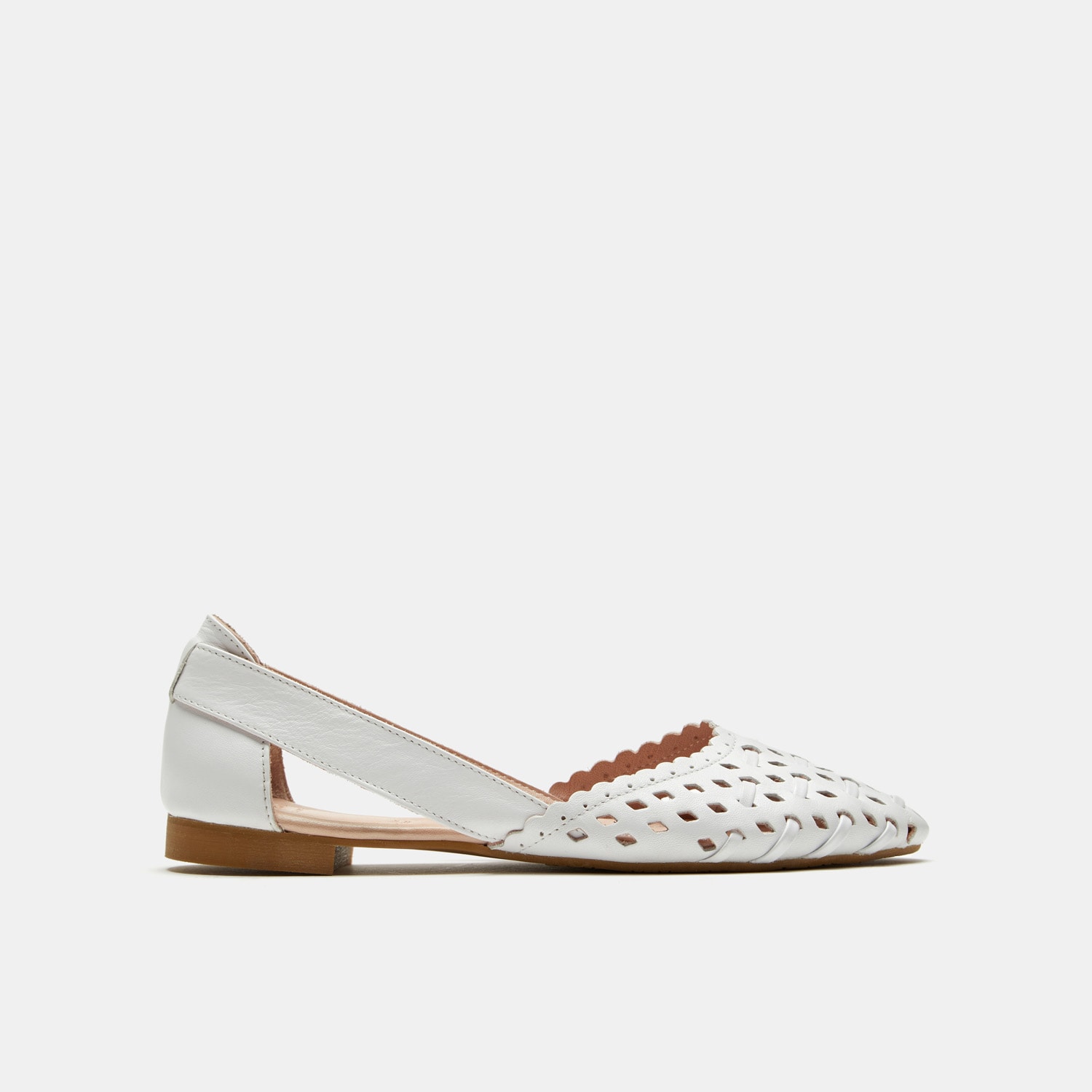 Ballerina da donna in pelle