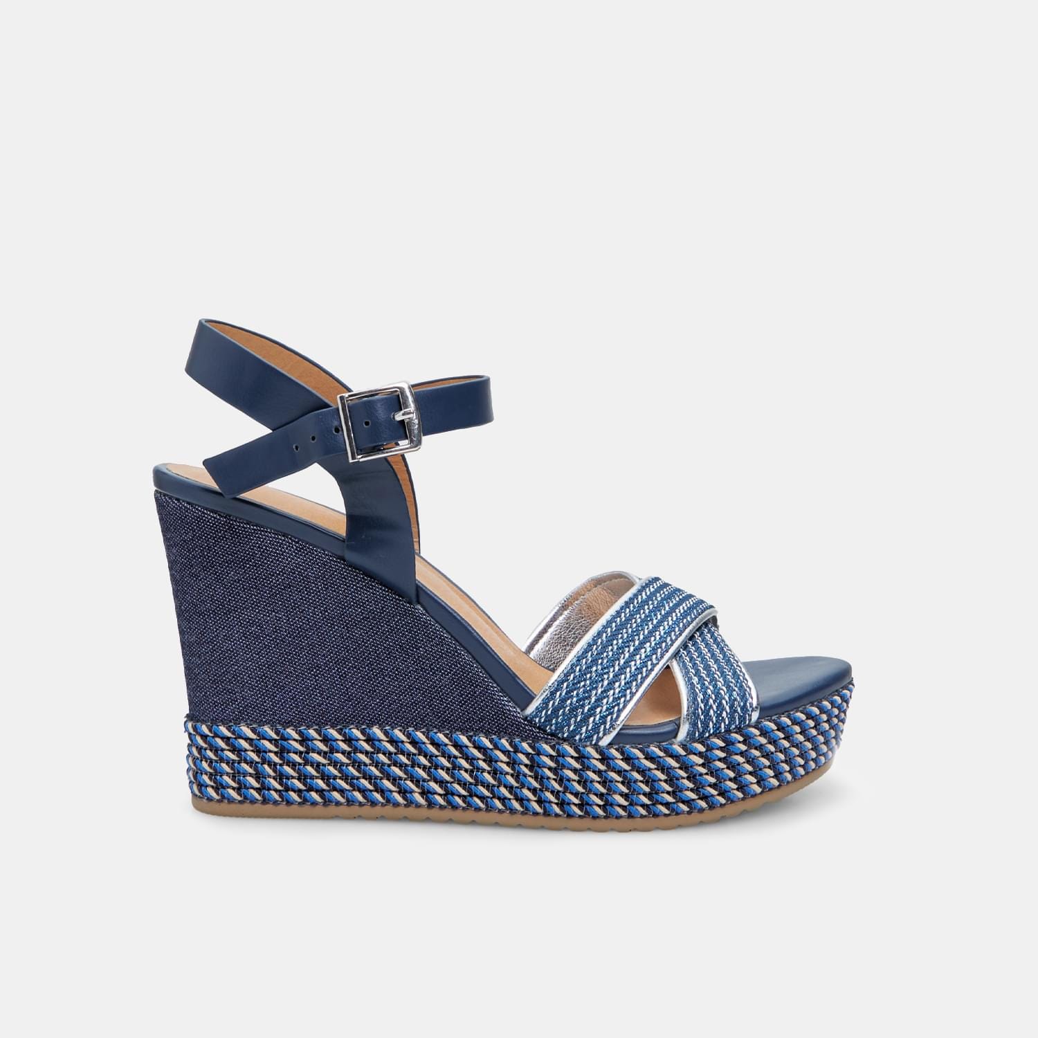 Sandalo da donna con zeppa 9,5 cm BATA