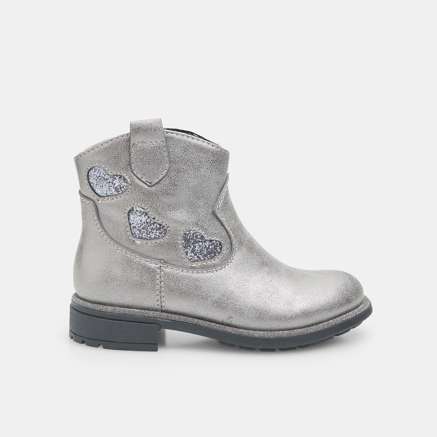 Ankle boot da bambina Bubblegummers con cuori lurex