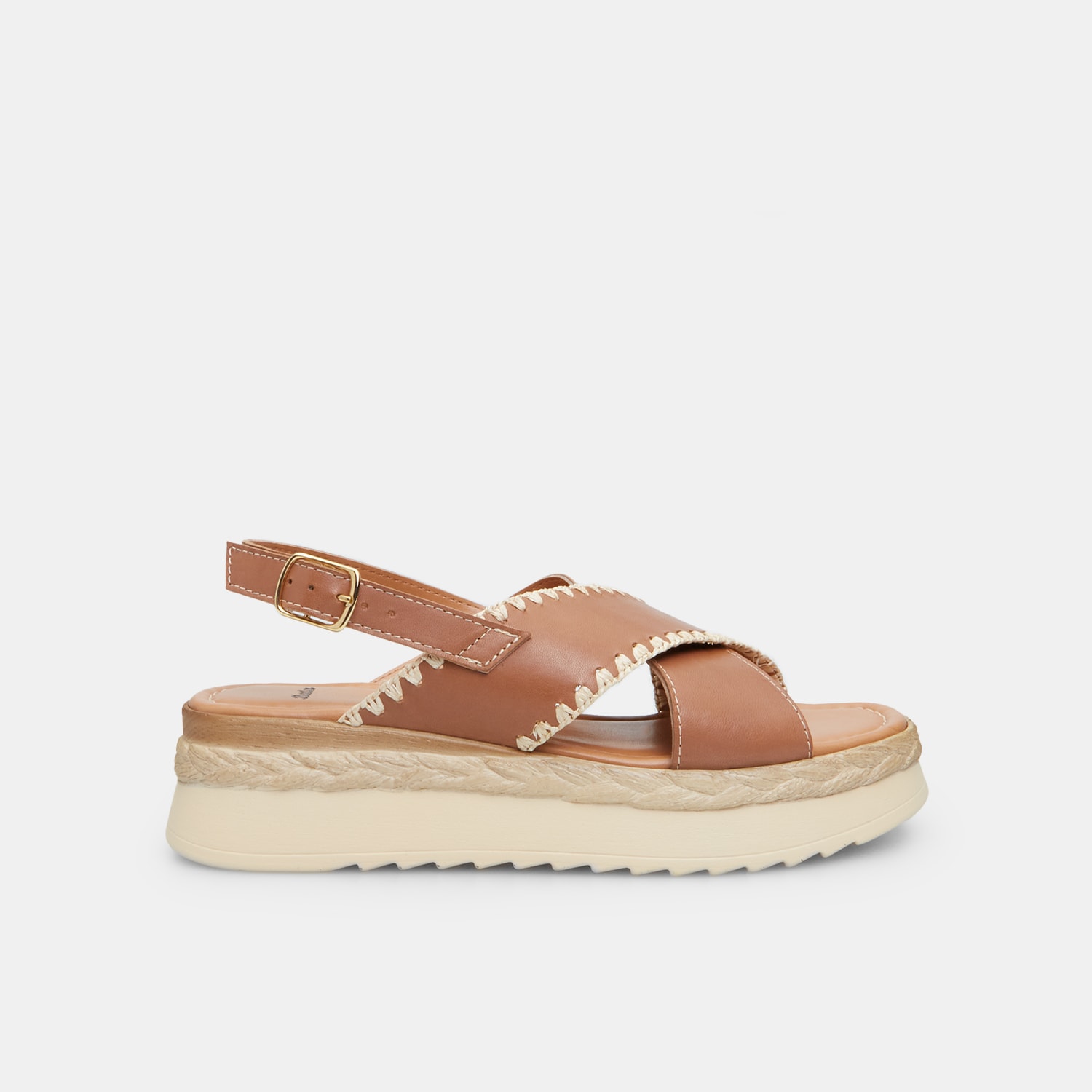 Sandalo da donna in pelle con platform 3 cm BATA