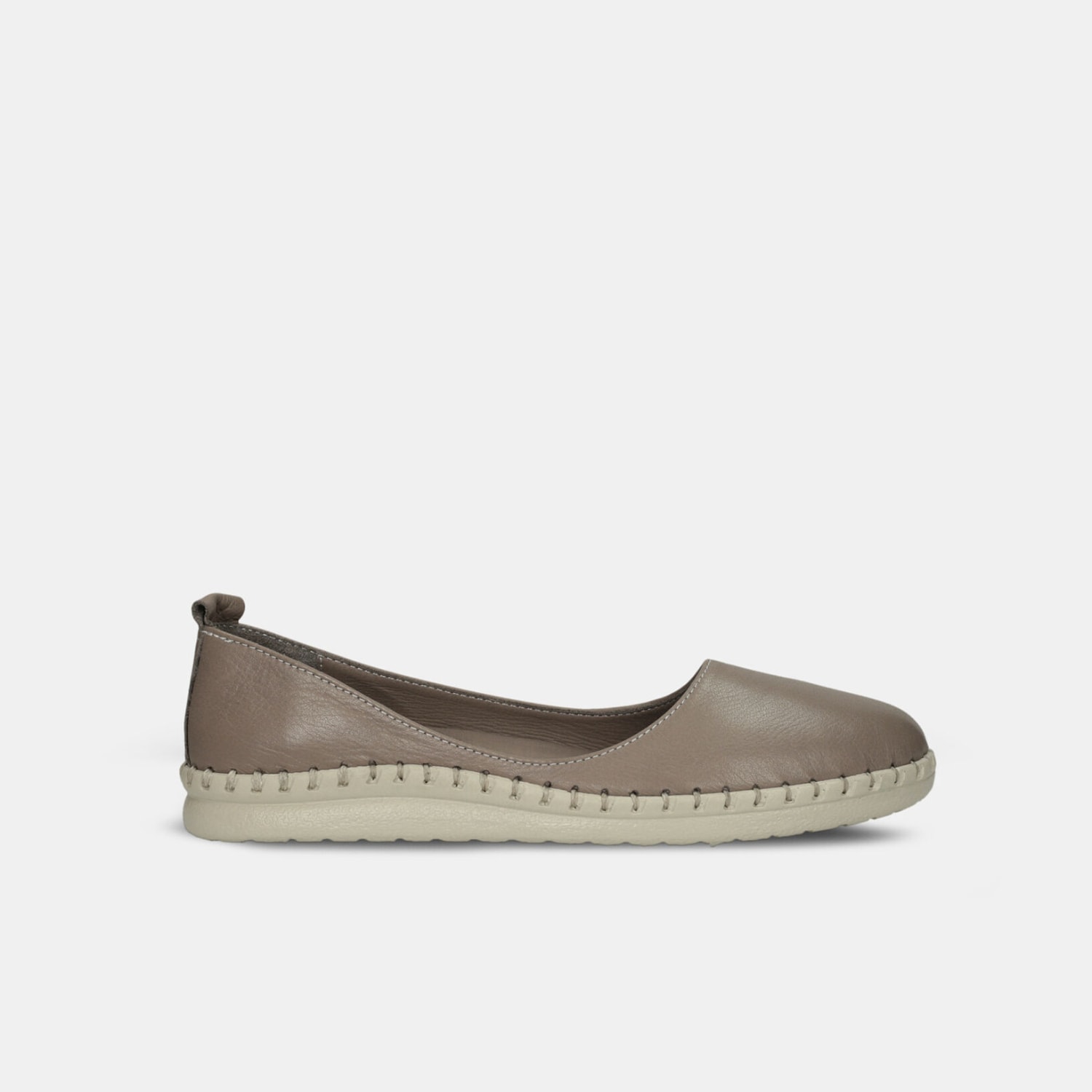 Ballerina da donna in pelle