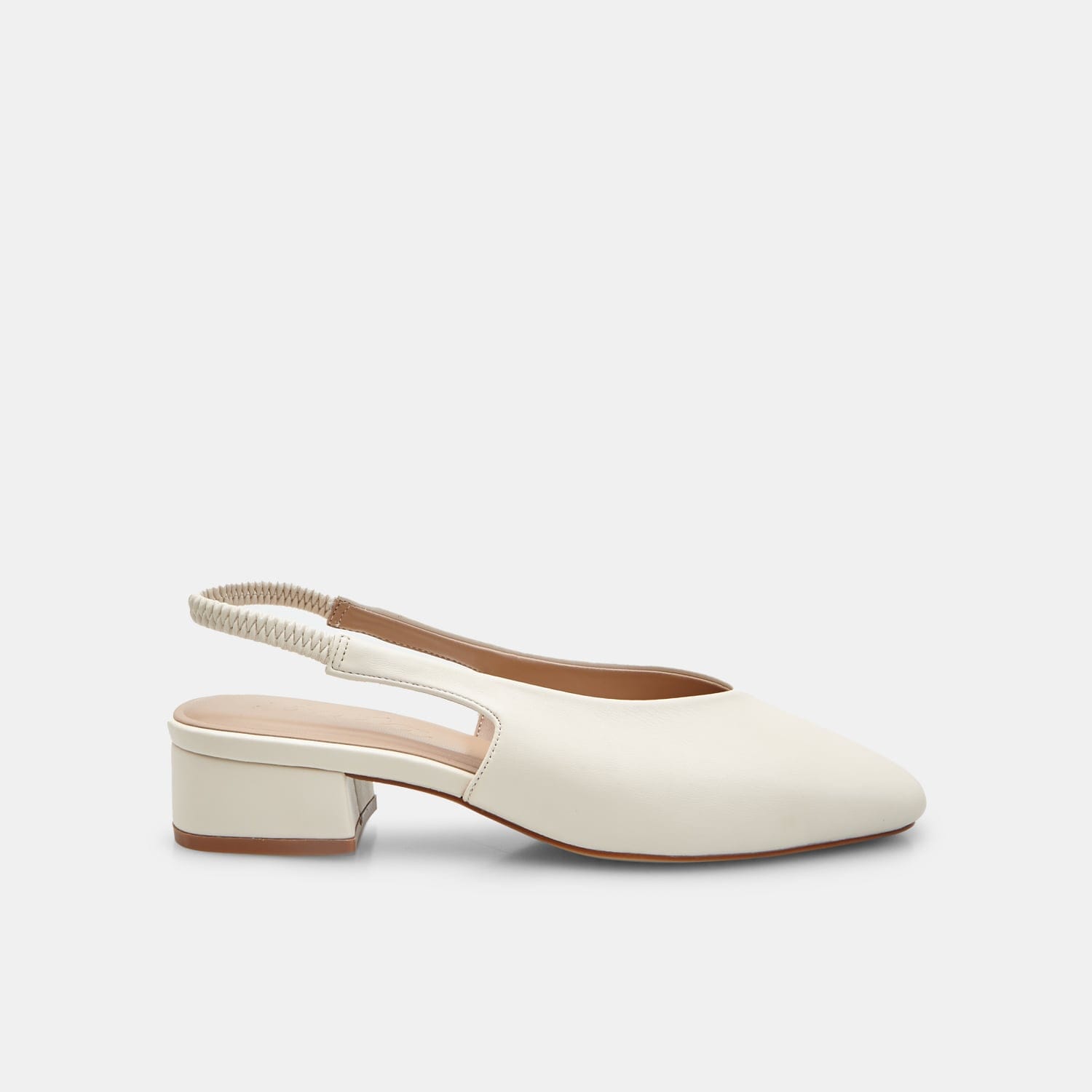 Ballerina slingback da donna con tacco block