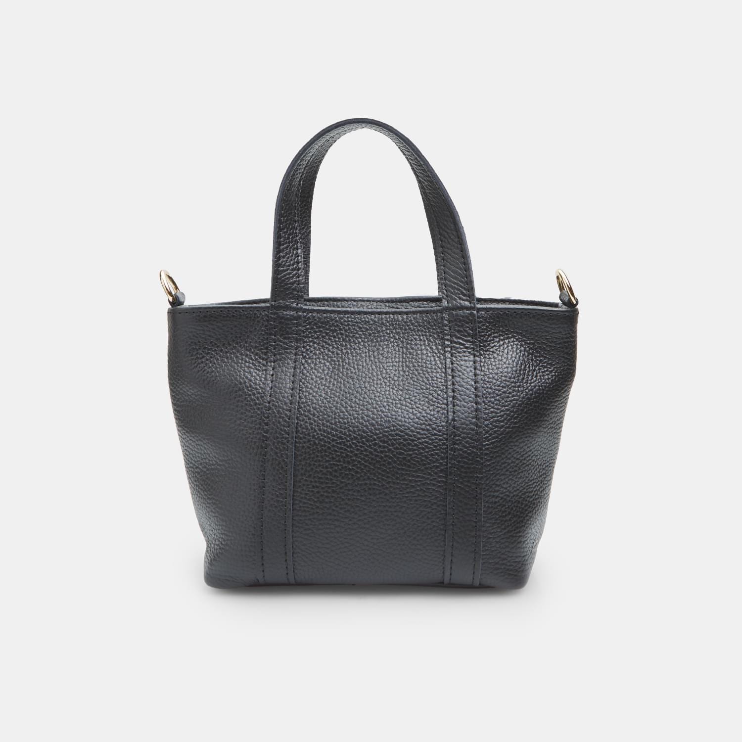 Mini shopper da donna in pelle